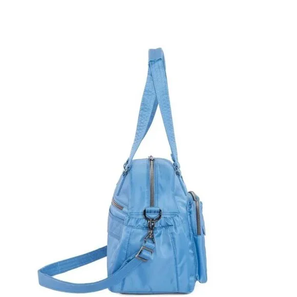 Lug Jumper 2 Carry-All Tote Coastal Blue Quilted Hearts